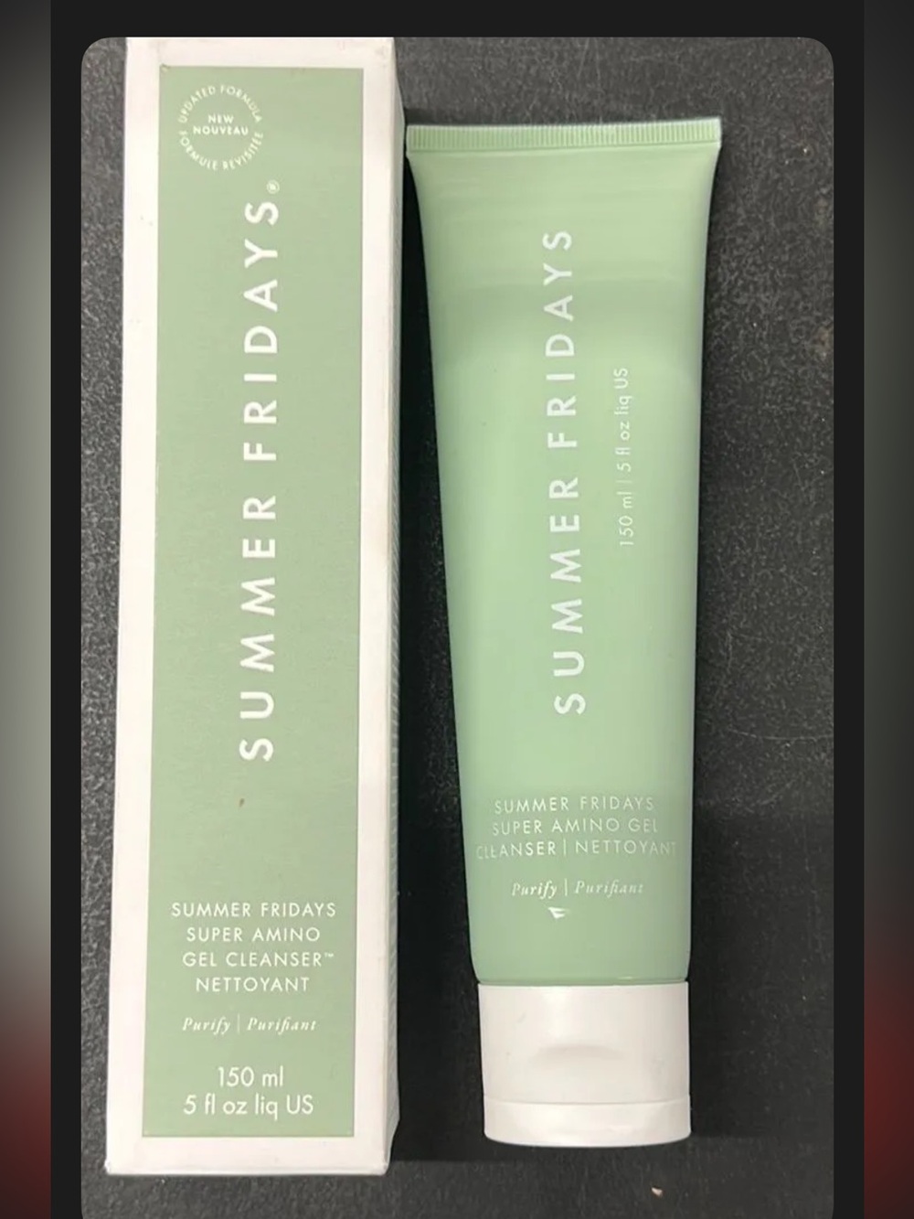 Summer Fridays Mint Green Super Amino Gel Cleanser
